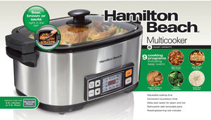 Hamilton Beach - 6 QT 9-in-1 Multi-Cooker/Rice Cooker - 33065