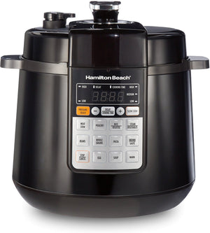 Hamilton Beach - 6 QT Multi Function Pressure Cooker Black - 34501C