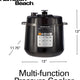 Hamilton Beach - 6 QT Multi Function Pressure Cooker Black - 34501C