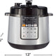 Hamilton Beach - 6 QT Multi Function Pressure Cooker Grey - 34500