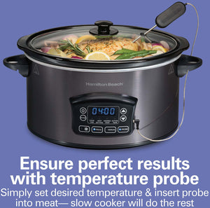 Hamilton Beach - 6 QT Programmable Defrost Slow Cooker - 33768G