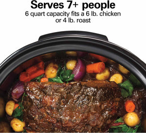 Hamilton Beach - 6 QT Programmable Defrost Slow Cooker - 33768G