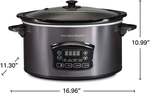 Hamilton Beach - 6 QT Programmable Defrost Slow Cooker - 33768G