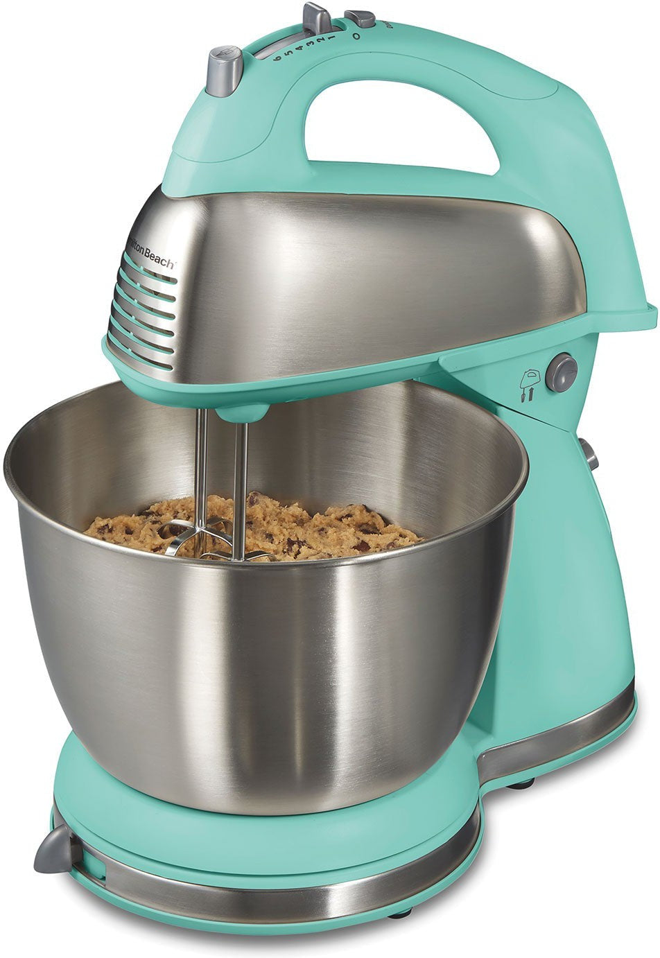 Hamilton Beach - 6 Speed Aqua Blue Classic Stand Mixer - 64658