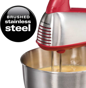 Hamilton Beach - 6 Speed Red Classic Stand Mixer - 64654