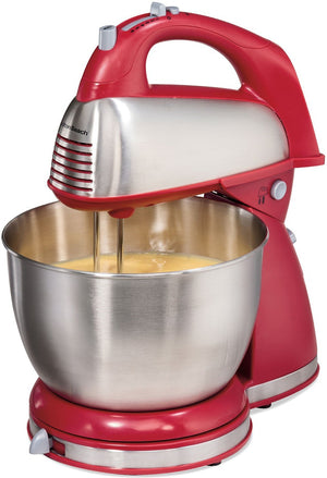 Hamilton Beach - 6 Speed Red Classic Stand Mixer - 64654