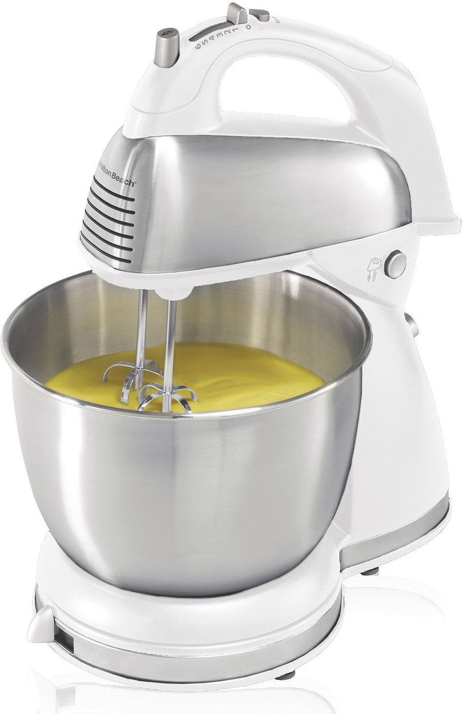 Hamilton Beach - 6 Speed White Classic Stand Mixer - 64655