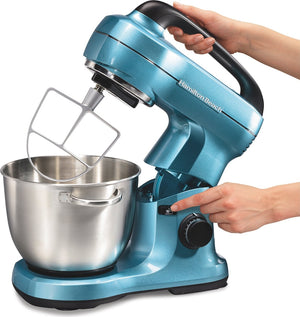 Hamilton Beach - 7 Speed 4 QT Blue Stand Mixer - 63393