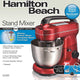 Hamilton Beach - 7 Speed 4 QT Metalic Red Stand Mixer - 63395