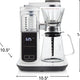 Hamilton Beach - 8 Cup Convenient Craft Pour-Over Coffee Brewer White - 46700