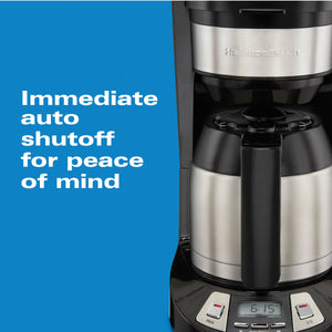 Hamilton Beach - 8 Cup Programmable Coffee Maker with Thermal Carafe - 46240C