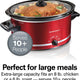 Hamilton Beach - 8 QT Slow Cooker Red - 33184