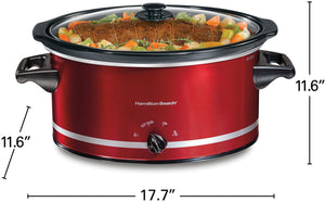 Hamilton Beach - 8 QT Slow Cooker Red - 33184