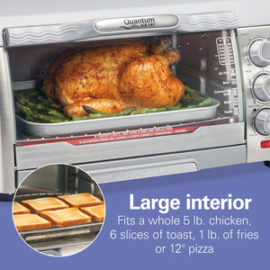 Hamilton Beach - Air Fryer Toaster Oven with Quantum Air Fry Technology - 31350G