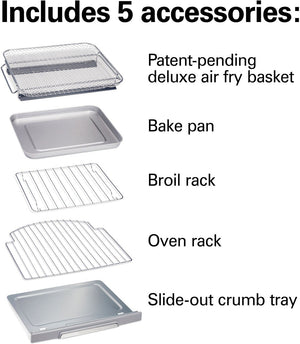 Hamilton Beach - Air Fryer Toaster Oven with Quantum Air Fry Technology - 31350G
