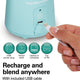 Hamilton Beach - Blend Now Portable Cordless Blender Aqua - 51182JC