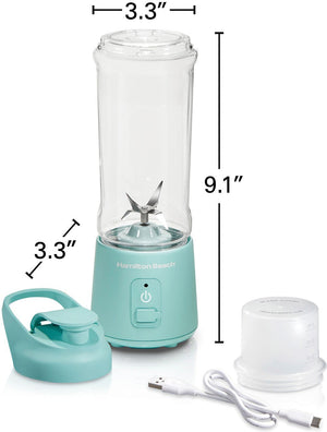 Hamilton Beach - Blend Now Portable Cordless Blender Aqua - 51182JC