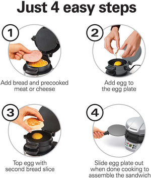 Hamilton Beach - Breakfast Sandwich Maker with Timer - 25478RC