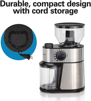 Hamilton Beach - Burr Coffee Grinder with 18 Grind Settings - 80385