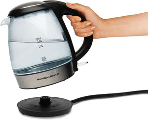 Hamilton Beach - Compact 1.2 L Glass Kettle - 40931C