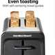 Hamilton Beach - Contemporary 2 Slice Toaster with Wide Slots - 22997FG