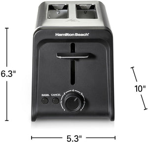 Hamilton Beach - Contemporary 2 Slice Toaster with Wide Slots - 22997FG