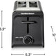 Hamilton Beach - Contemporary 2 Slice Toaster with Wide Slots - 22997FG