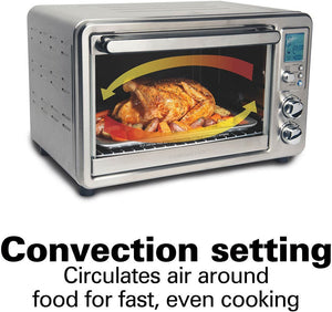 Hamilton Beach - Digital & Convection Toaster Oven with Rotisserie - 31190C