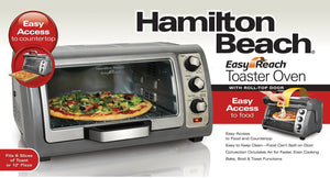 Hamilton Beach - Easy Reach Toaster Oven with Roll Top Door - 31126D