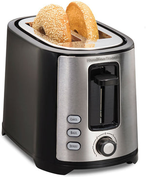 Hamilton Beach - Extra Wide Slot 2 Slice Bagel Toaster - 22633G