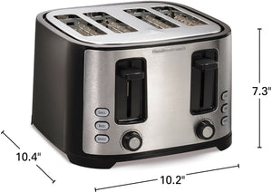 Hamilton Beach - Extra Wide Slot 4 Slice Toaster - 24633G