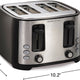 Hamilton Beach - Extra Wide Slot 4 Slice Toaster - 24633G