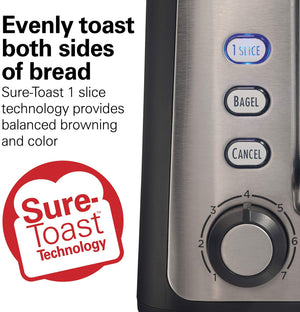 Hamilton Beach - Gourmet 2 Slice Toaster with Sure-Toast Technology - 22996G