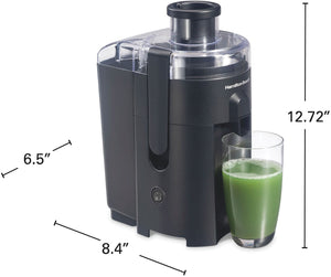 Hamilton Beach - HealthSmart Compact Juice Extractor Black - 67500G