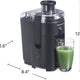 Hamilton Beach - HealthSmart Compact Juice Extractor Black - 67500G