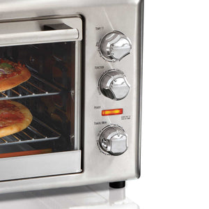 Hamilton Beach - Large Silver Countertop Oven with Convection & Rotisserie - 31103DC