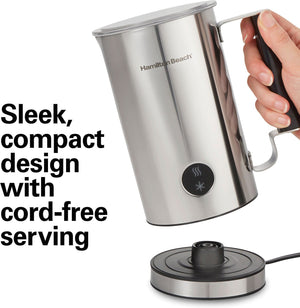 Hamilton Beach - Milk Frother and Warmer Stainless Steel - 43560C