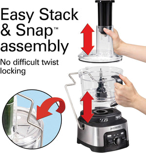 Hamilton Beach - Professional Spiralizing Stack & Snap Food Processor - 70815