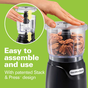 Hamilton Beach - Stack & Press 3 Cup Chopper - 72850G