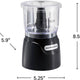 Hamilton Beach - Stack & Press 3 Cup Chopper - 72850G