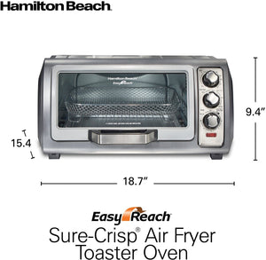 Hamilton Beach - Sure Crisp Air Fryer Toaster Oven with Easy Reach Door - 31523C