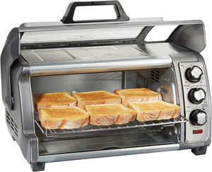 Hamilton Beach - Sure Crisp Air Fryer Toaster Oven with Easy Reach Door - 31523C