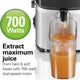 Hamilton Beach - Whole Fruit Juice Extractor Silver - 67840