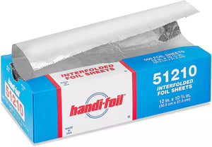 Handi-Foil - 9" X 10.75", Sliver Foil Pop-Up Sheets, 500/Bx, Pack of 6 – 59100