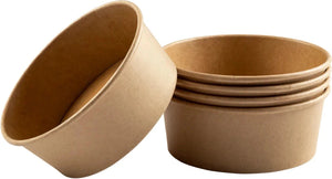 Hy-Pax - 8" x 3" Kraft Paper Bowl, 300/Cs - HPE-PBWL26