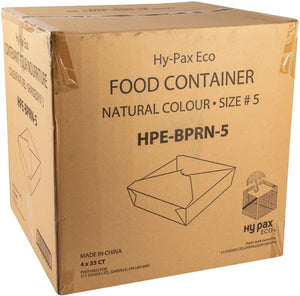 Hy-Pax - Natural Take Out Container, 4/35/Pk - HPE-BPRN-5