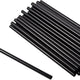 Hy-Stix - 6" Black Milk Shake Super Straw , 1/2500/Pk - STR-CSP-6BK