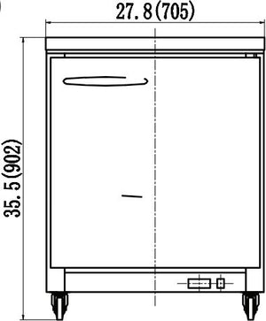 IKON - 28" Stainless Steel 2 Drawers Electric Under Counter Refrigerator - IUC28R-2D (Available March/April)