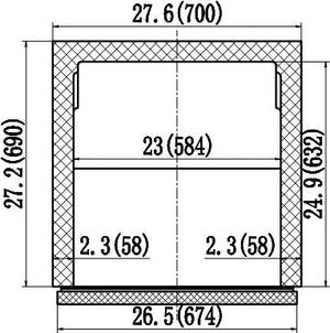 IKON - 28" Stainless Steel 2 Drawers Electric Under Counter Refrigerator - IUC28R-2D (Available March/April)