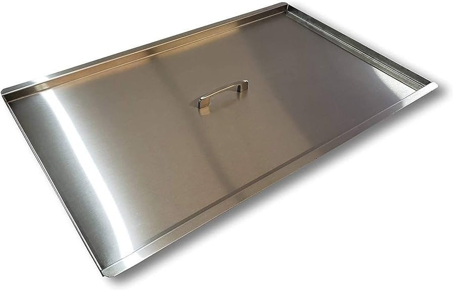 IKON - Stainless Steel 3 & 4 Tube Fryer Tank Cover For IGF-35/50 and IGF-40/50 - 119-0027